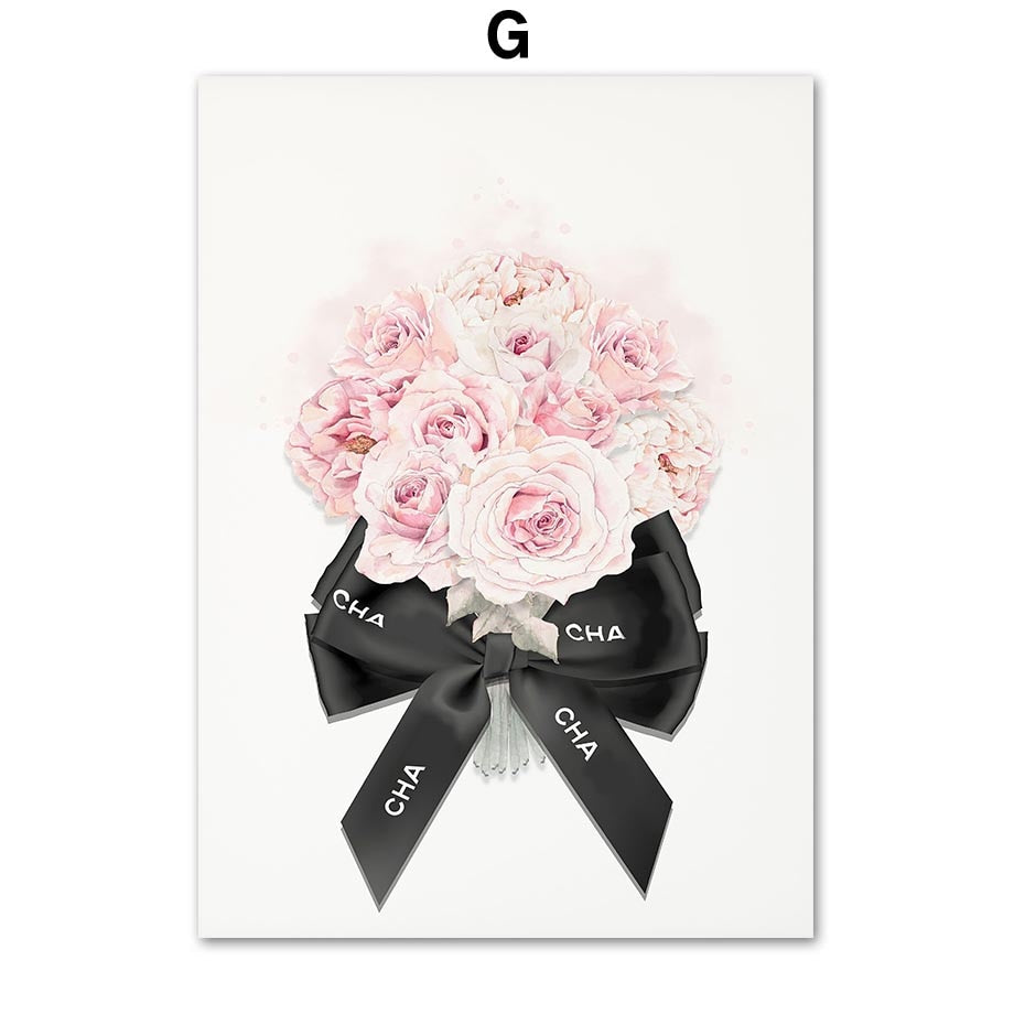CORX Designs - Fashion Book Cat Dog Perfume Flowers Wall Art Canvas - Review
