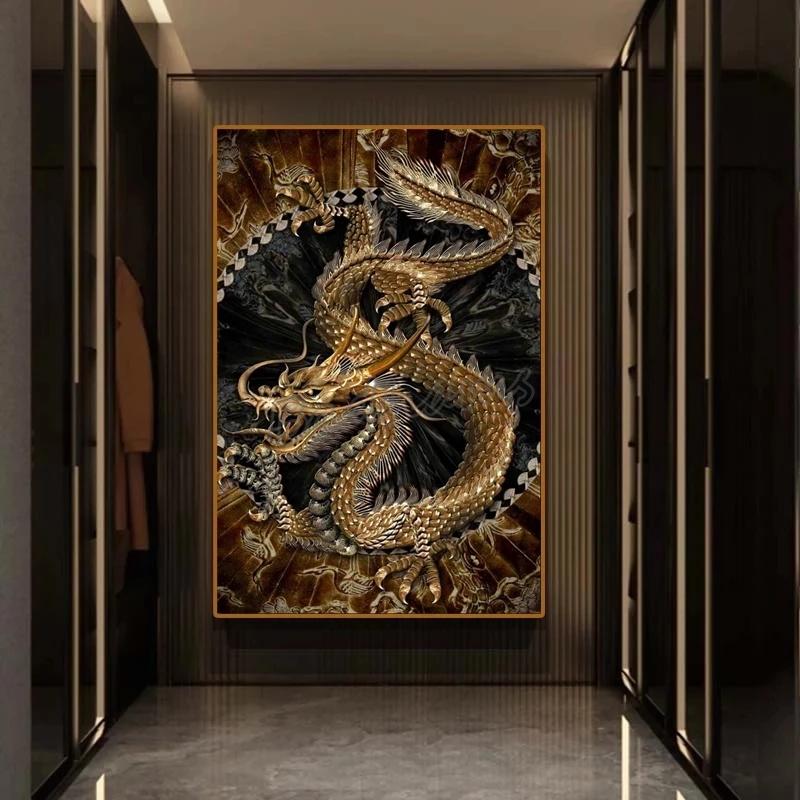 CORX Designs - Golden Chinese Dragon Canvas Art - Review