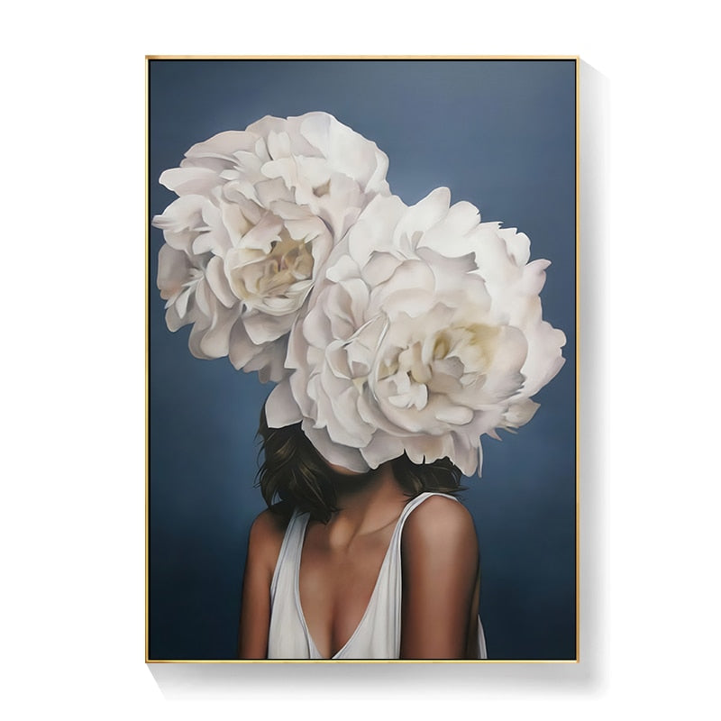 CORX Designs - Lady Head Flower Canvas Art - Review
