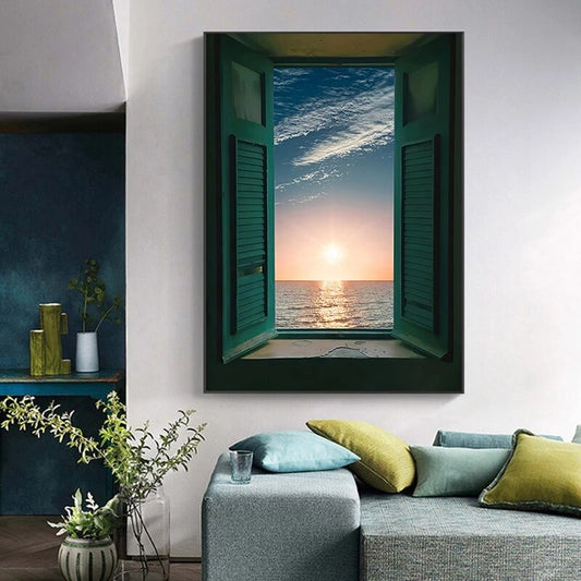 CORX Designs - Window Landscape Scenery Canvas Art - Review