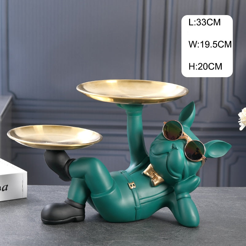 CORX Designs - Lying Bulldog Double Tray Statue - Review