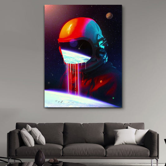 CORX Designs - Astronaut In Space Looking Down On The Earth Canvas Art - Review