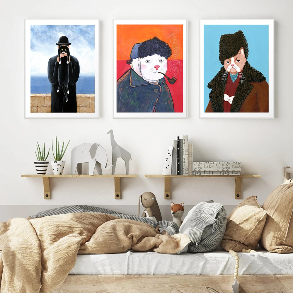 CORX Designs - Classic Artist Cat Painting Canvas Art - Review