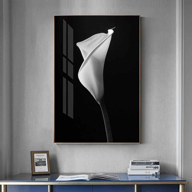 CORX Designs - Black And White Tulip Flower Canvas Art - Review
