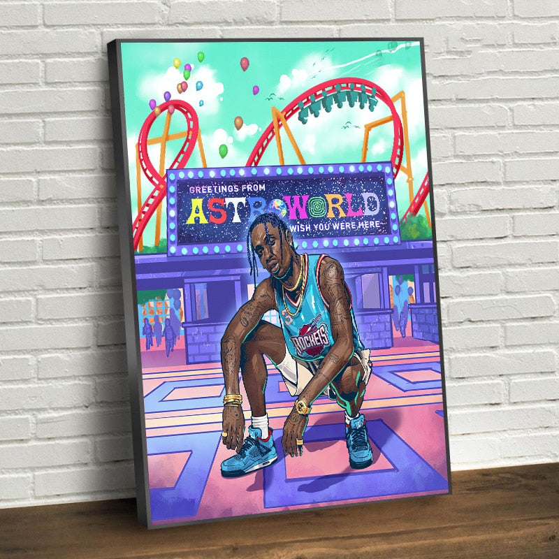 CORX Designs - Rapper Travis Scott Canvas Art - Review