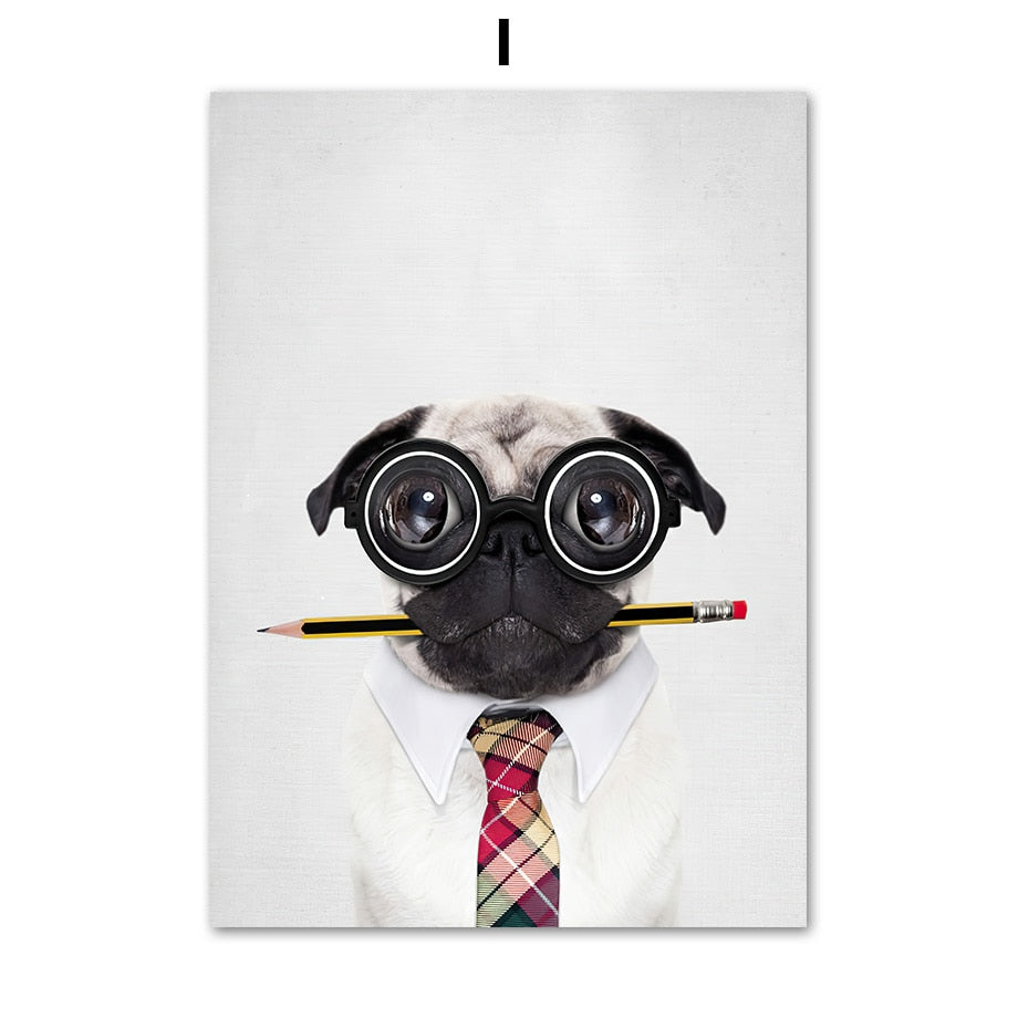 CORX Designs - Black and White Cute Dog Canvas Art - Review