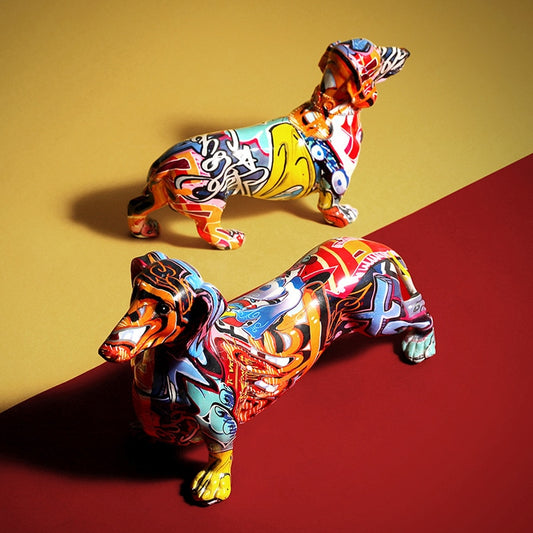 CORX Designs - Graffiti Dachshund Resin Statue - Review