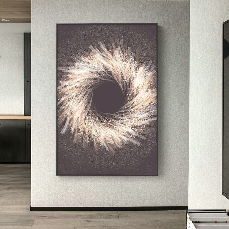 CORX Designs - Abstract Gold Sparkle Canvas Art - Review
