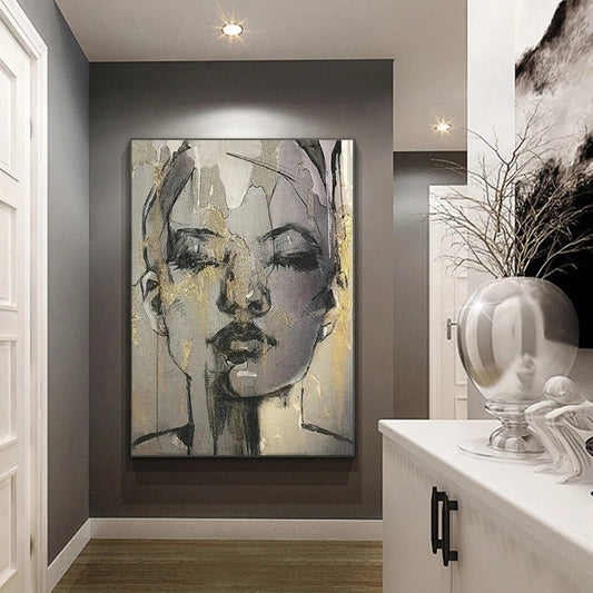 CORX Designs - Abstract Women Gold Foil Canvas Art - Review