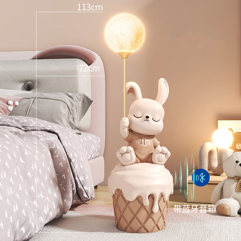 CORX Designs - Cute Bunny Statue with Light and Bluetooth Speaker - Review