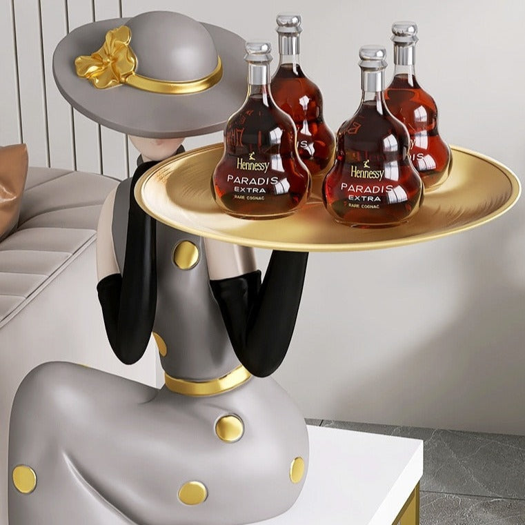 CORX Designs - Sitting Elegant Woman Big Statue with Tray - Review