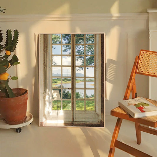 CORX Designs - French Style Window Landscape Canvas Art - Review