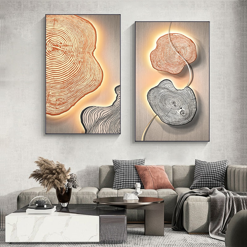 CORX Designs - Abstract Tree Annual Ring Canvas Art - Review