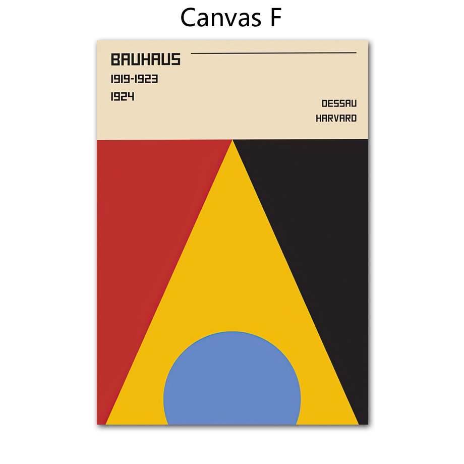 CORX Designs - Bauhaus Abstract Colorful Geometric Canvas Art - Review