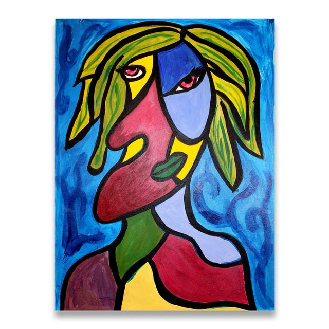 CORX Designs - Abstract Picasso Graffiti Figure Canvas Art - Review