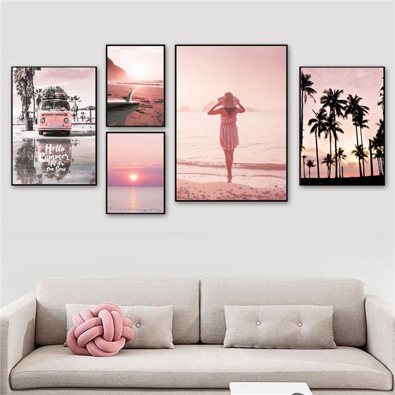 CORX Designs - Woman in Pink Beach Canvas Art - Review