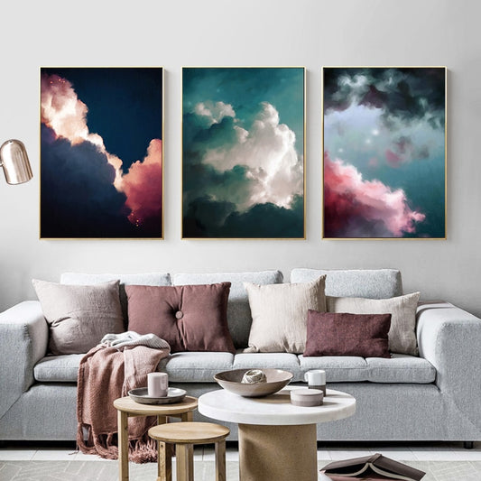 CORX Designs - Pink White Clouds Canvas Art - Review