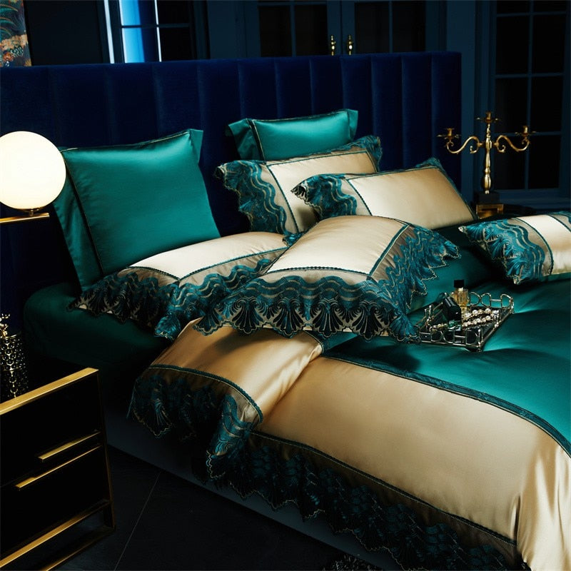 CORX Designs - Genoa Luxurious Lace Duvet Cover Bedding Set - Review