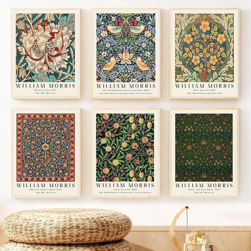 CORX Designs - William Morris Flower Floral Wall Art Canvas - Review