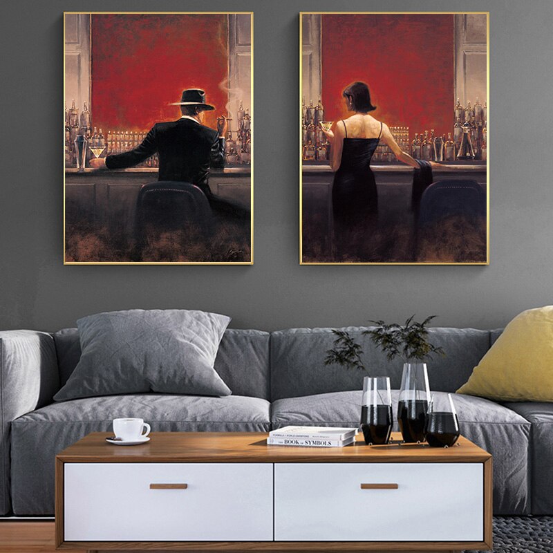 CORX Designs - Gentleman and Lady in the Pub Canvas Art - Review