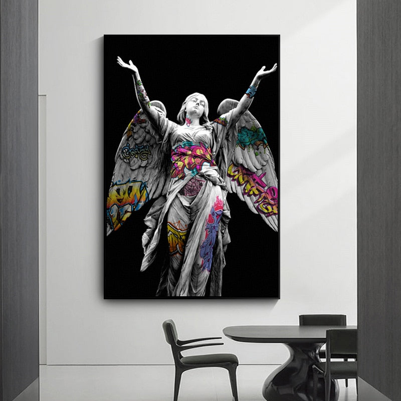 CORX Designs - Greek Statue Graffiti Canvas Art - Review