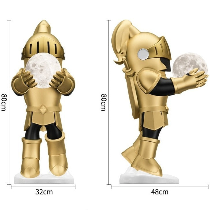 CORX Designs - Knight with Moon Lamp Floor Statue - Review