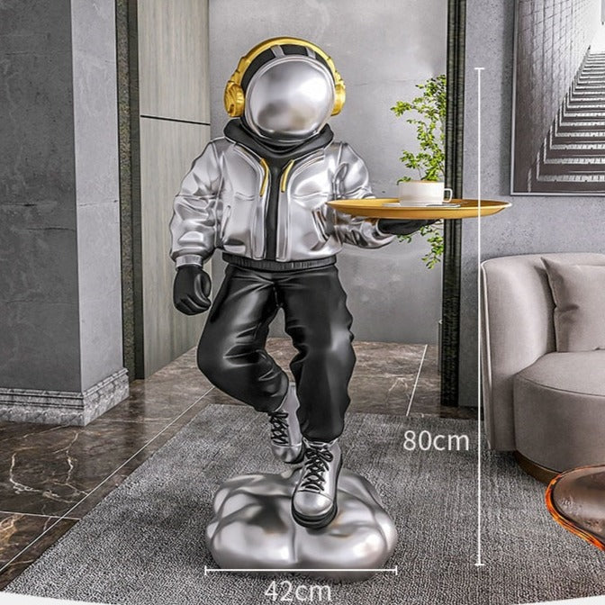 CORX Designs - Astronaut Silver Hoodie Floor Statue with Tray - Review