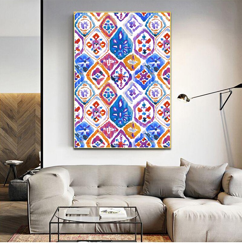 CORX Designs - Watercolor Bohemian Pattern Canvas Art - Review