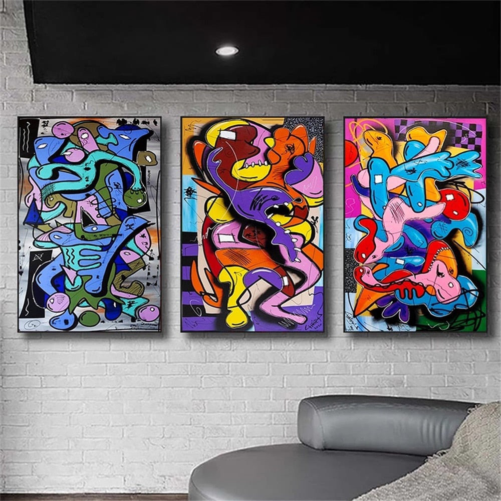 CORX Designs - Abstract Picasso Graffiti Figure Canvas Art - Review