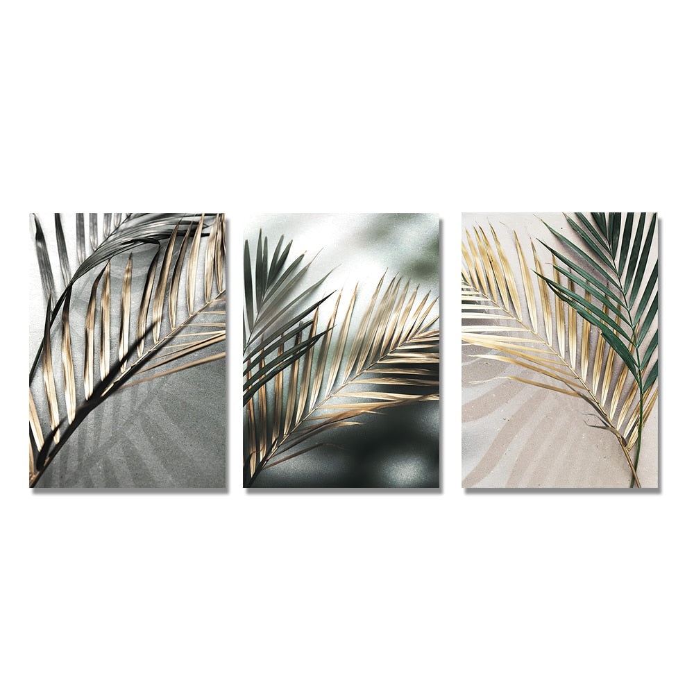 CORX Designs - Golden Palm Leaf Canvas Art - Review