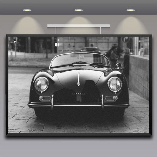 CORX Designs - Black and White Porsche 356 Classic Car Canvas Art - Review