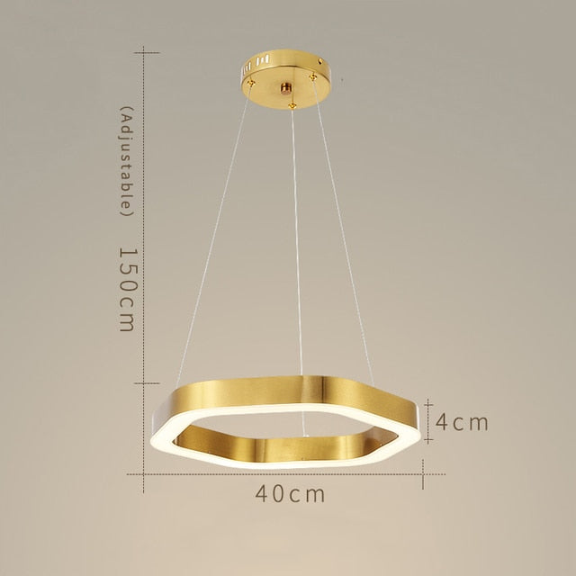 CORX Designs - Luxury Golden Hexagon Hanging Lights - Review