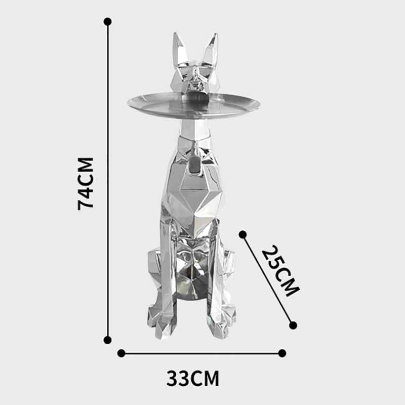 CORX Designs - Electroplated Doberman Dog Tray Statue - Review