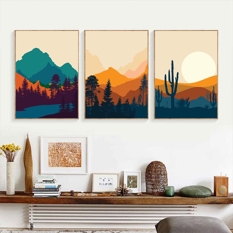 CORX Designs - Abstract Botanical Geometric Canvas Art - Review