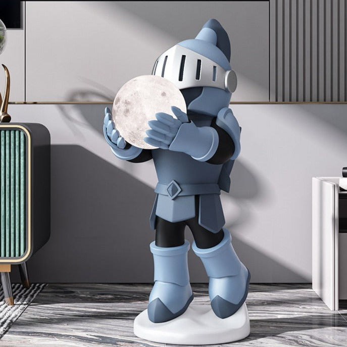 CORX Designs - Knight with Moon Lamp Floor Statue - Review