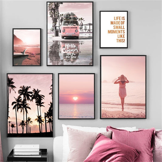 CORX Designs - Woman in Pink Beach Canvas Art - Review