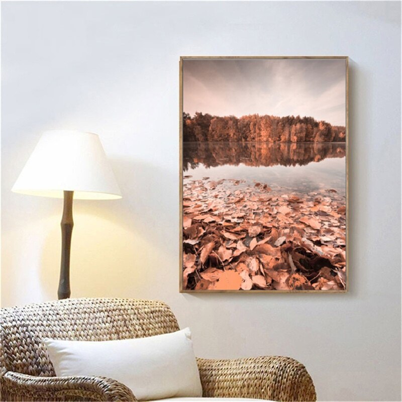 CORX Designs - Autumn Forest Lake Canvas Art - Review