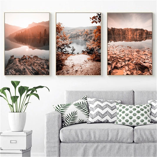 CORX Designs - Autumn Forest Lake Canvas Art - Review