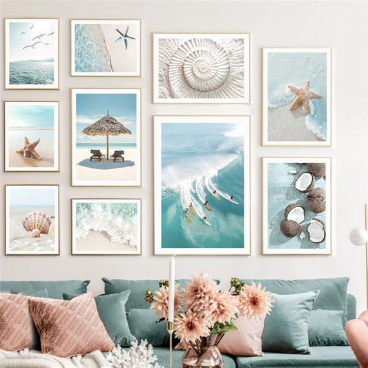 CORX Designs - Beach Sea Coconut Wall Art Canvas - Review