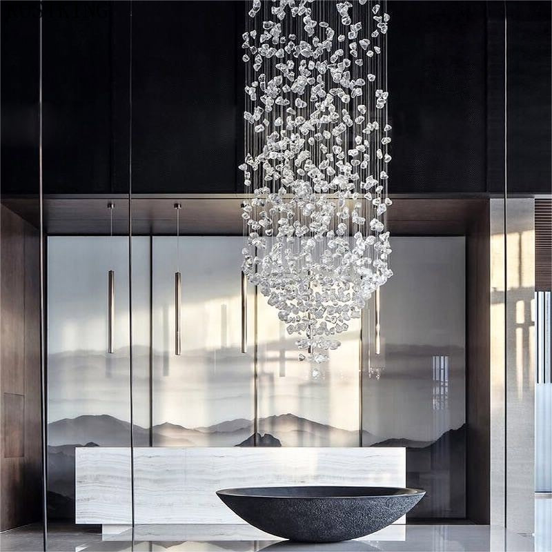 CORX Designs - Luxury Long Crystal Stone Chandelier - Review
