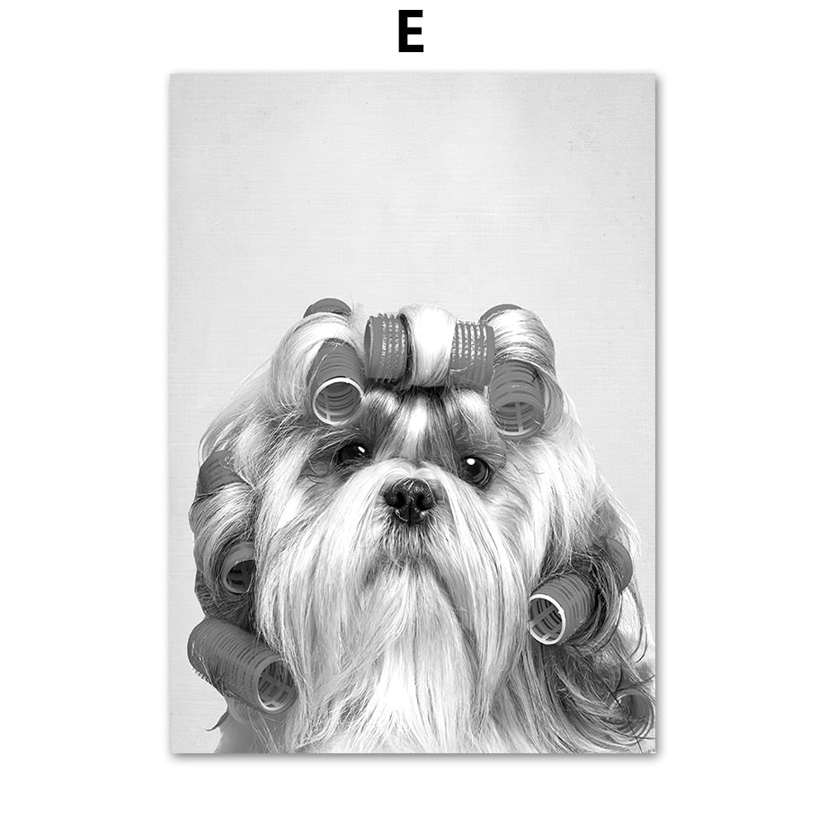 CORX Designs - Black and White Cute Dog Canvas Art - Review