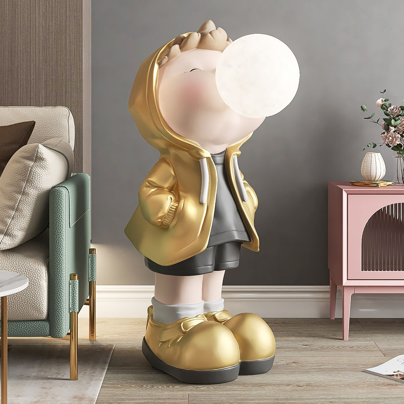 CORX Designs - Boy in Hoodie Bubble Large Statue with Light - Review