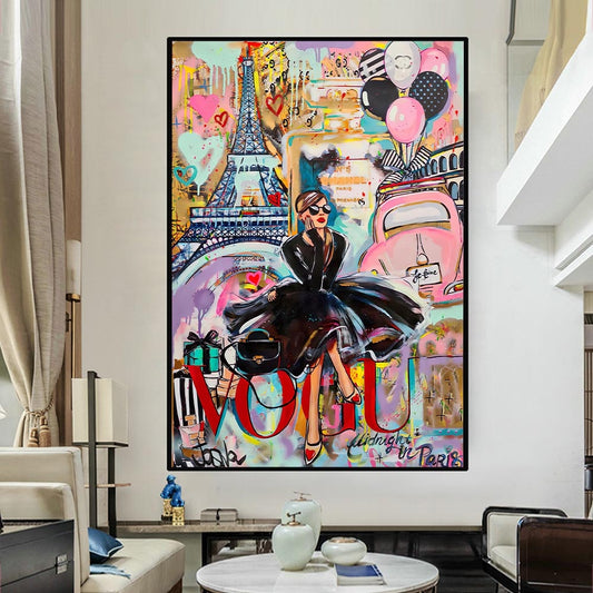 CORX Designs - Fashion Women in Paris Graffiti Canvas Art - Review