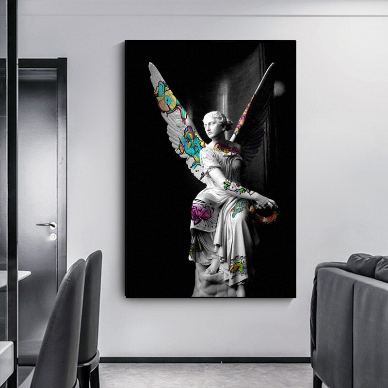CORX Designs - Greek Statue Graffiti Canvas Art - Review