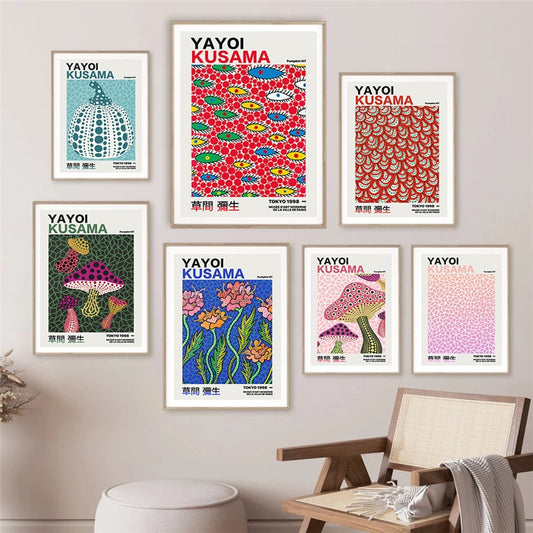 CORX Designs - Abstract Yayoi Kusama Gallery Wall Art Canvas - Review