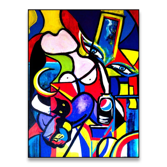 CORX Designs - Abstract Picasso Graffiti Figure Canvas Art - Review