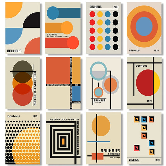 CORX Designs - Abstract Bauhaus Geometric Wall Art Canvas - Review