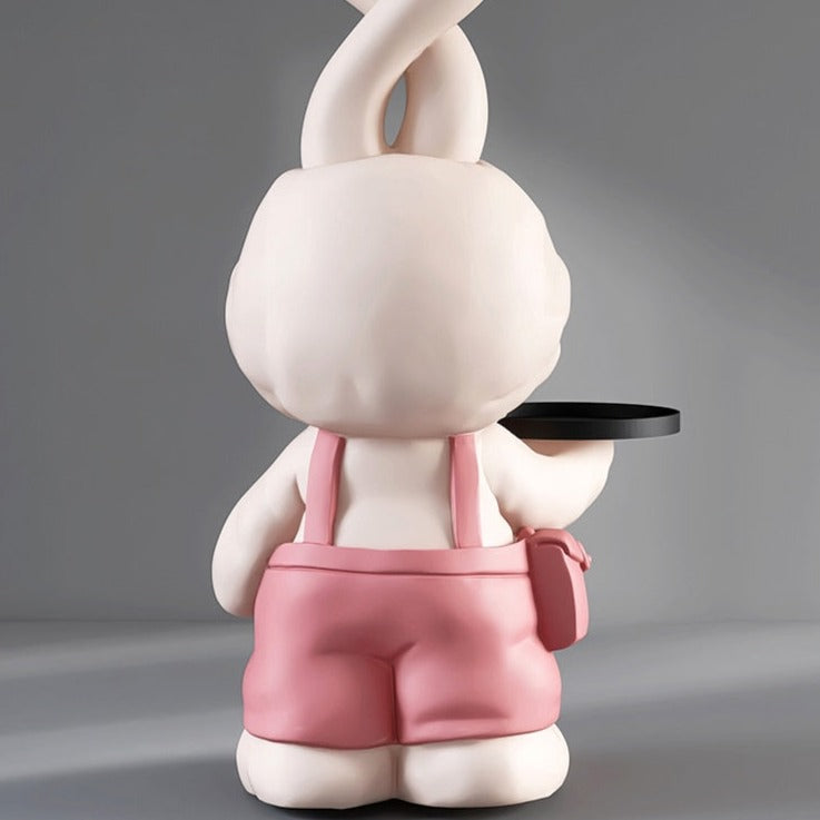 CORX Designs - Cute Rabbit Bunny Large Statue with Tray - Review