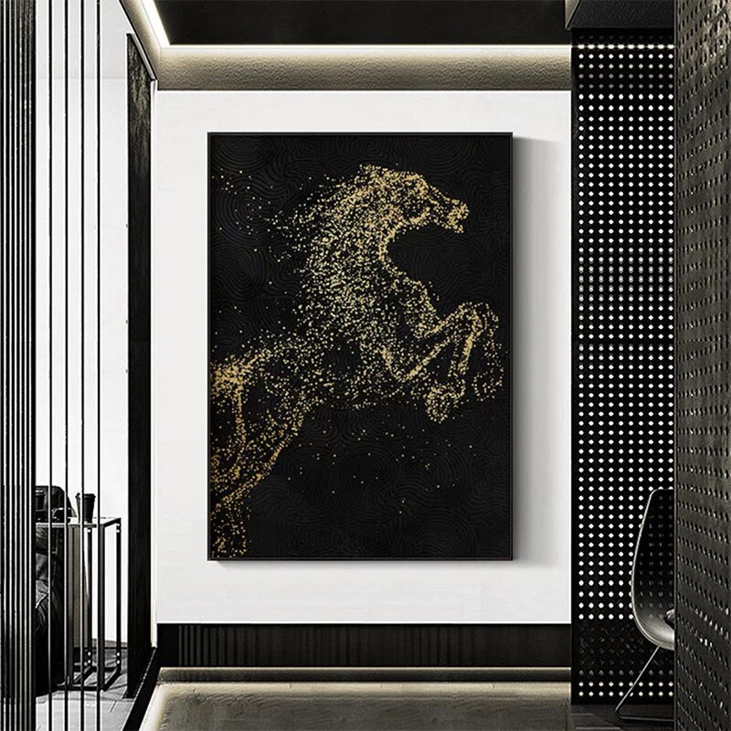 CORX Designs - Luxurious Golden Horse Canvas Art - Review