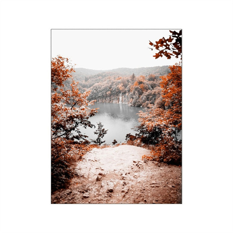 CORX Designs - Autumn Forest Lake Canvas Art - Review